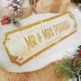 Personalised 'Mr And Mrs First Christmas' Street Sign, thumbnail 3 of 5