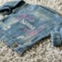 Personalised Embroidered Baby/Toddler Denim Jacket, thumbnail 3 of 7