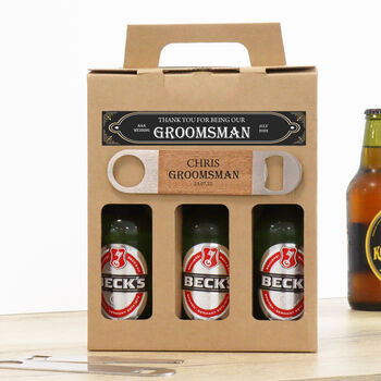 Personalised Beer Gift Box With Bar Blade, 6 of 12