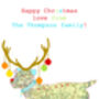 Personalised Printed Map Dog Or Penguin Christmas Card, thumbnail 5 of 7