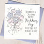 Personalised Glittery Wedding Bouquet Card, thumbnail 1 of 2