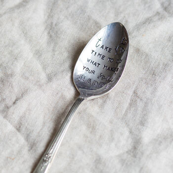 Hand Stamped Vintage Spoon, 6 of 12