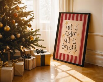 Calm And Bright Christmas Art Print, 3 of 9