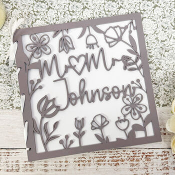 Personalised Acrylic Wedding Card Keepsake Gift Mr And Mrs, 2 of 7