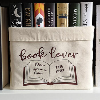 Book Lover Book Basket By The Best Of Me Designs | notonthehighstreet.com