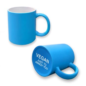 Colourful Neon Mug With Secret Vegan Message, 7 of 12