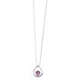 Sterling Silver And Gemstone Pendant Necklace, thumbnail 3 of 6