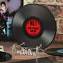 Number One 'Now Playing' Vinyl Record Acrylic Stand, thumbnail 3 of 4