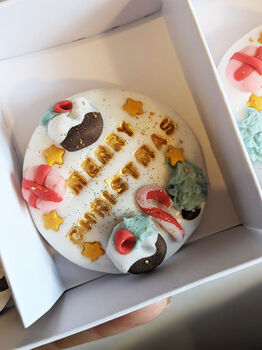 Personalised Hand Decorated Christmas Pudding Biscuits, 9 of 9