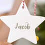 Personalised Christmas Star Decoration, thumbnail 3 of 4