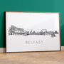 Belfast Ireland Skyline Art Print, thumbnail 1 of 5