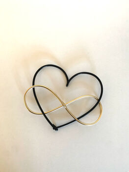 Wire Valentines Infinity Heart, 3 of 4