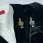 Musical Note Brooch, thumbnail 3 of 6