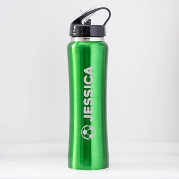 Personalised Football Sports Style Thermos Water Bottle, 3 of 6