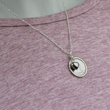 All The Luck And Love Sterling Silver Sixpence Necklace, 6 of 6