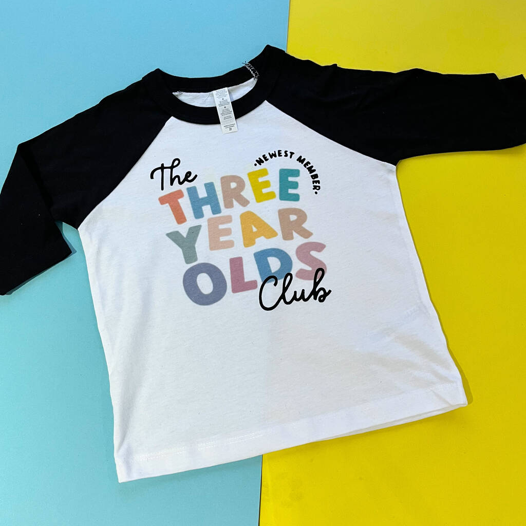 Birthday Club Colourful Unisex Birthday Top All Ages, 1 of 3