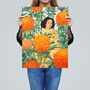 Marvellous Marigolds Orange Flowers Wall Art Print, thumbnail 2 of 6