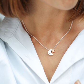 Personalised Moon And Star Necklace, 4 of 12