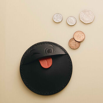Leather Smiley Coin Purse Premium Leather Diy Kit, 7 of 7