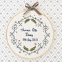Embroidered Name Hoop Dots, thumbnail 1 of 7