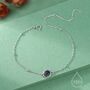 Sterling Silver Genuine Amethyst Bracelet, thumbnail 1 of 12