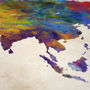 World Map Painting Art Print, thumbnail 3 of 3