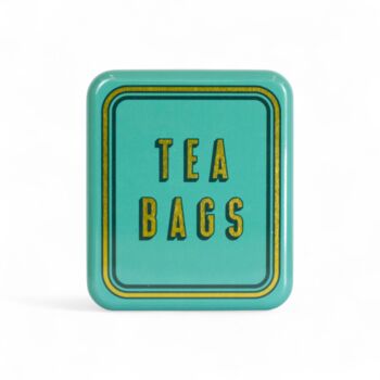 Tea Bag Travel Pocket Tin Tea Lover Gift Storage Box | Teabags Teal, 11 of 12