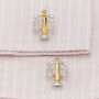 Scales Of Justice Cufflinks 18ct Gold On Silver, thumbnail 2 of 2