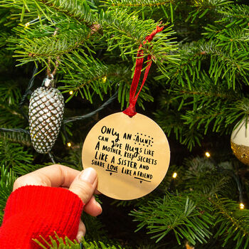 'An Aunt Is' Christmas Decoration, 3 of 7