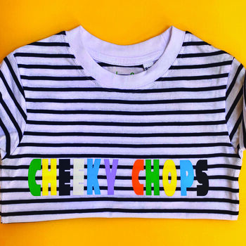 Cheeky Chops Organic Kids T Shirt, 3 of 3