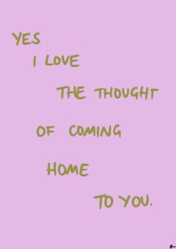 Coming Home To You | Lilac And Green Print, 3 of 3