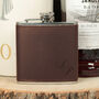 Personalised Script Initials Two Tone Hip Flask, thumbnail 4 of 6