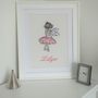 Personalised Embroidered Picture Of Ballet Dancer, thumbnail 1 of 2
