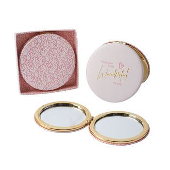 'Happiness Looks Wonderful On You' Compact Mirror, 3 of 6
