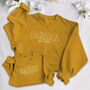 Personalised 'Dada' And 'Mini' Matching Embroidered Family Sweatshirts, thumbnail 5 of 10