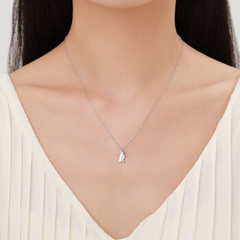 Puffin Bird Pendant Necklace And Stud Earrings In Sterling Silver, 6 of 12