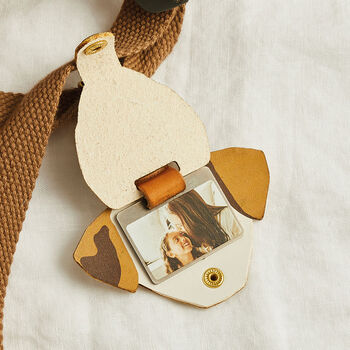 Personalised School Bag Tag With Photo Dog, 3 of 4