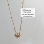 14k Gold Filled Milestone 30 40 50 60 70 80 90 Birthday Necklace, thumbnail 1 of 9