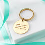 Personalised 'Working From Nine To Wine' Metal Keyring, thumbnail 2 of 6