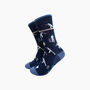 Cricket Players Bamboo Socks In Navy Blue, thumbnail 1 of 4