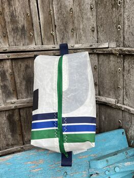 Large Recycled Sailcloth Wash Bag, 4 of 7