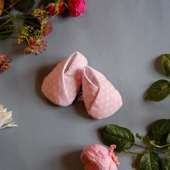 Reclaimed Eco Friendly Delicate Pink Baby Shoes, 2 of 11