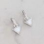 Triangle Mother Of Pearl Sterling Silver Earrings, thumbnail 4 of 6