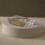 Hadnmade Glass Cigar Ashtray With Gold Leaf Detail, thumbnail 2 of 7