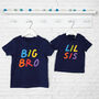 Rainbow Matching Sibling T Shirt Set, thumbnail 1 of 7