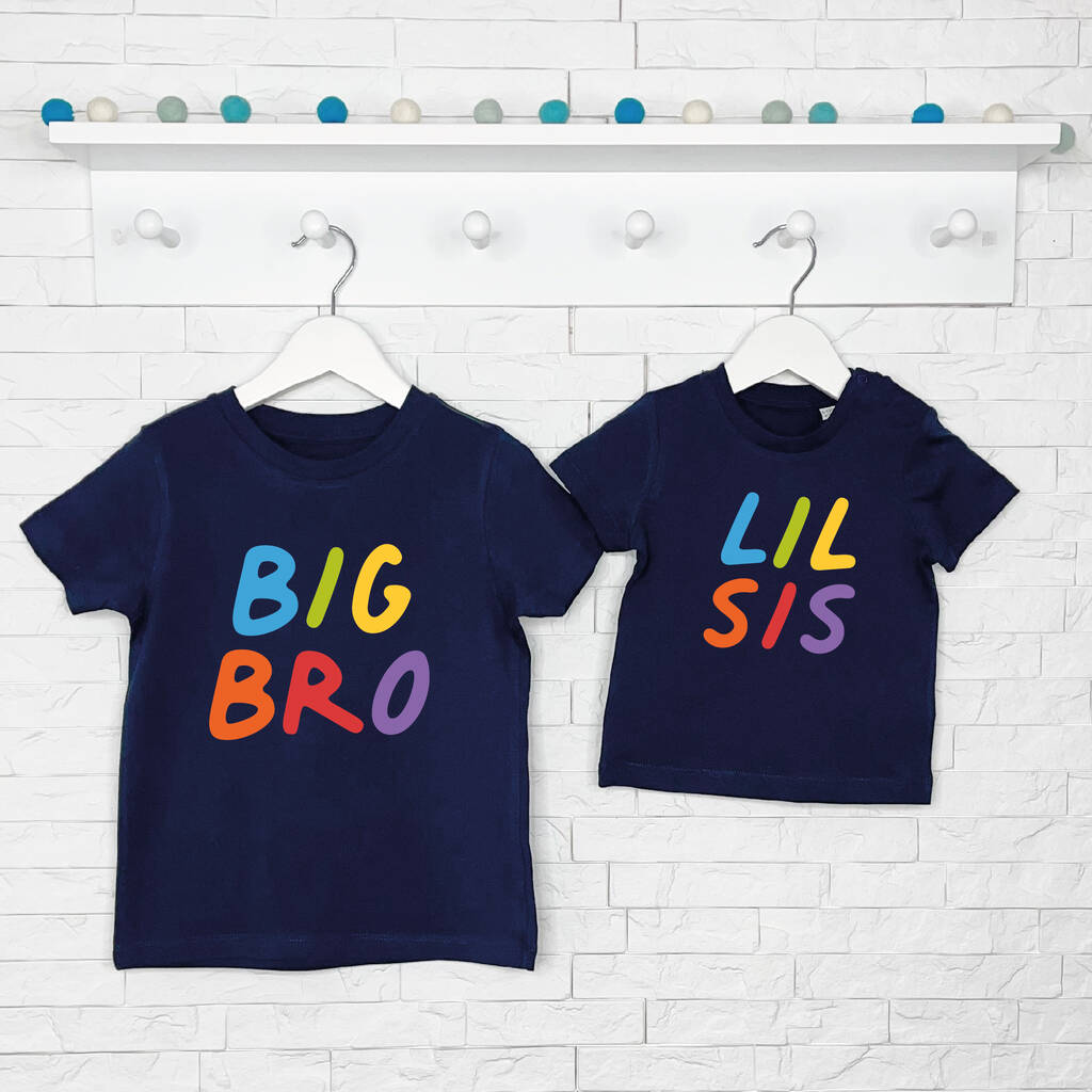 Rainbow Matching Sibling T Shirt Set, 1 of 7