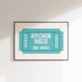 Kitchen Disco Print Kitchen Wall Art, thumbnail 8 of 8