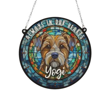 Border Terrier Memorial Suncatcher, 2 of 6