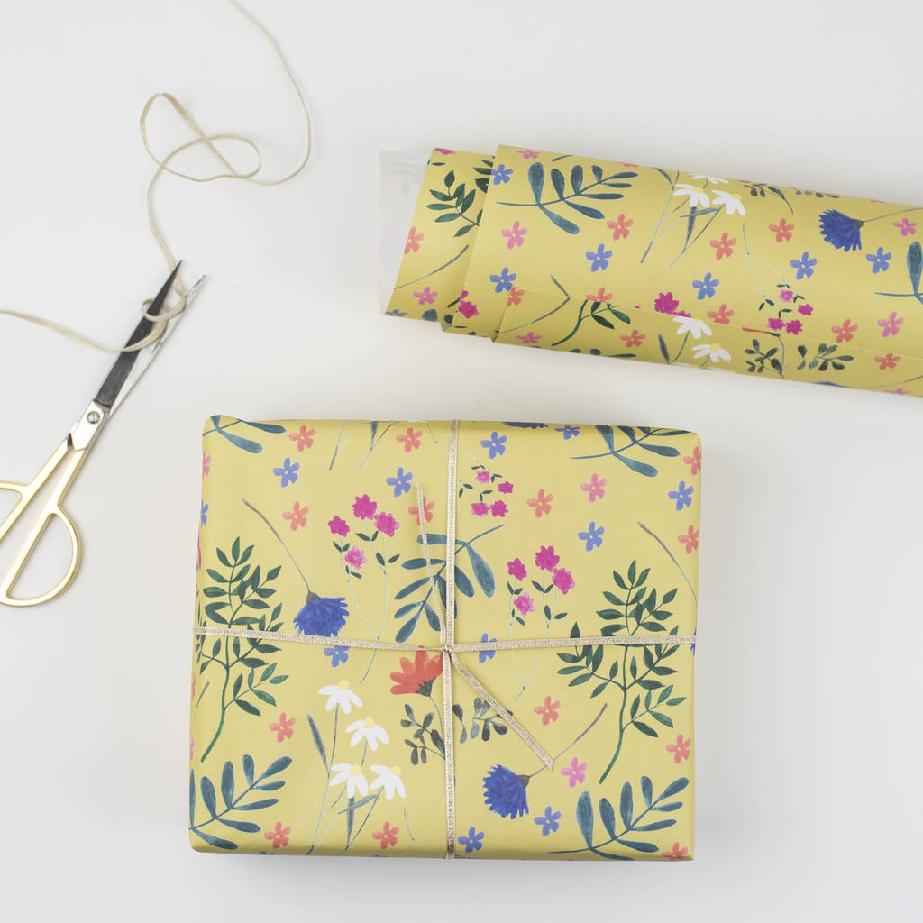 Summer Meadow Wrapping Paper By Peggy & Kate