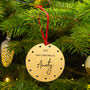 Personalised 'First Christmas As' Christmas Decoration, thumbnail 7 of 12